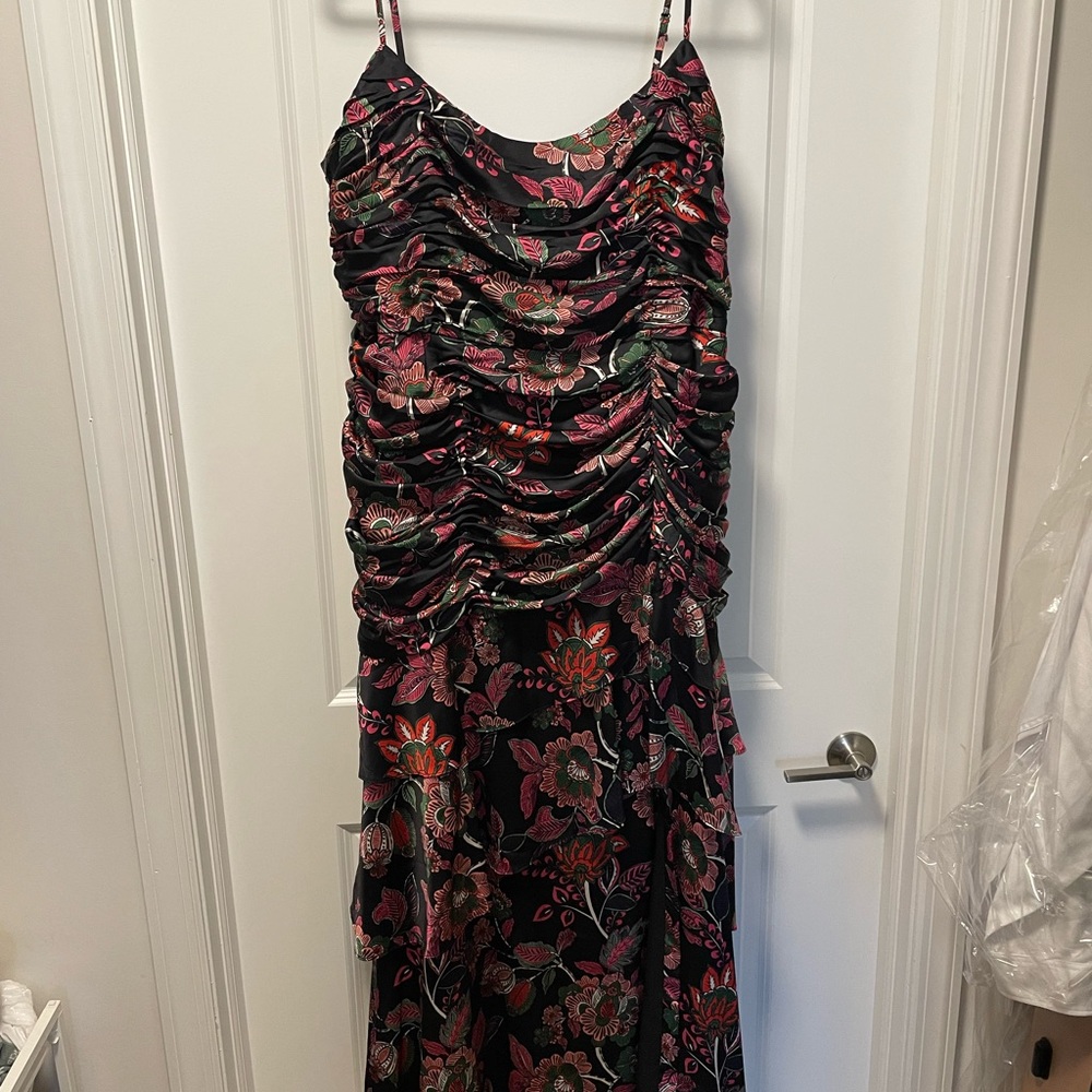 Hutch Floral Ruched Maxi Dress